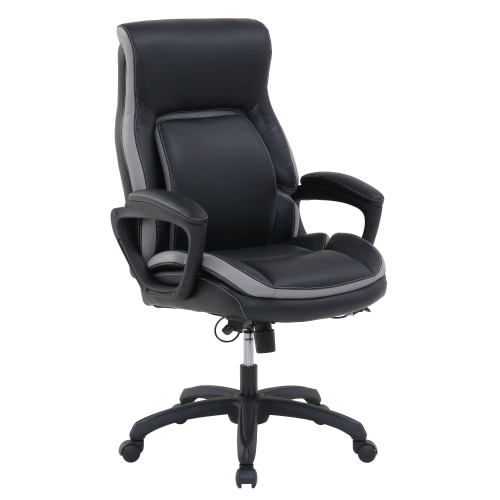 Shaquille O-Neal Amphion Ergonomic Bonded Leather High-Back Executive Office Chair, Black MPN:51539