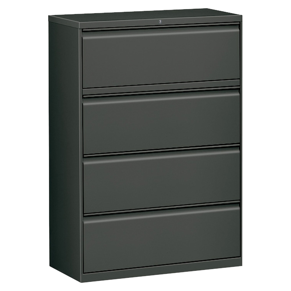 WorkPro 36inW x 18-5/8inD Lateral 4-Drawer File Cabinet, Charcoal MPN:21149