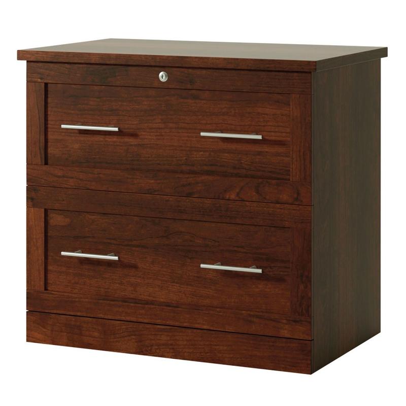 Realspace 29-7/16inW x 18-1/2inD Lateral 2-Drawer File Cabinet, Mulled Cherry MPN:426021