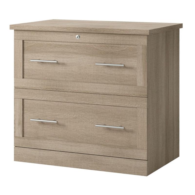 Realspace 29-7/16inW x 18-1/2inD Lateral 2-Drawer File Cabinet, Spring Oak MPN:427526