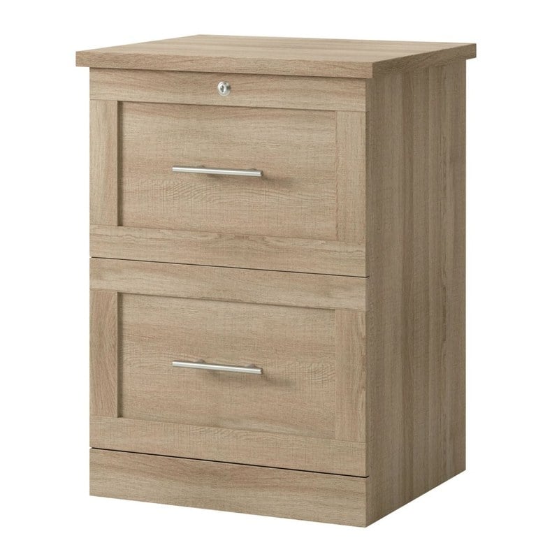 Realspace 17inD Vertical 2-Drawer File Cabinet, Spring Oak MPN:427529