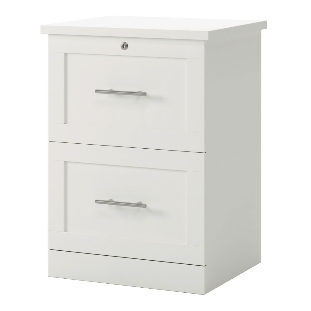 Realspace 17inD Vertical 2-Drawer File Cabinet, White MPN:427530