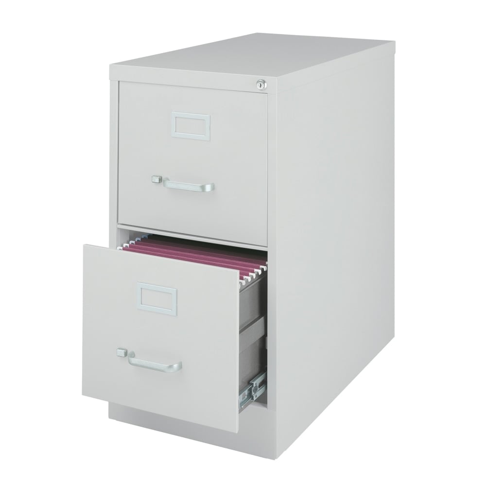 WorkPro 26-1/2inD Vertical 2-Drawer Letter-Size File Cabinet, Light Gray MPN:HID16947