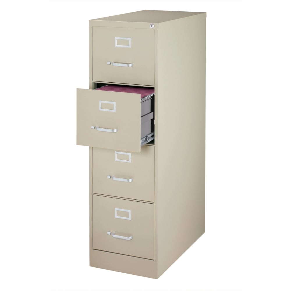 WorkPro 26-1/2inD Vertical 4-Drawer Letter-Size File Cabinet, Putty MPN:HID16948