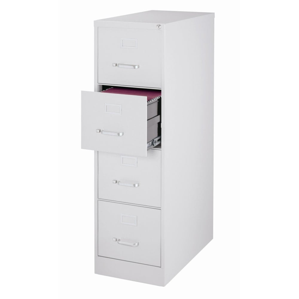 WorkPro 26-1/2inD Vertical 4-Drawer Letter-Size File Cabinet, Light Gray MPN:HID16950