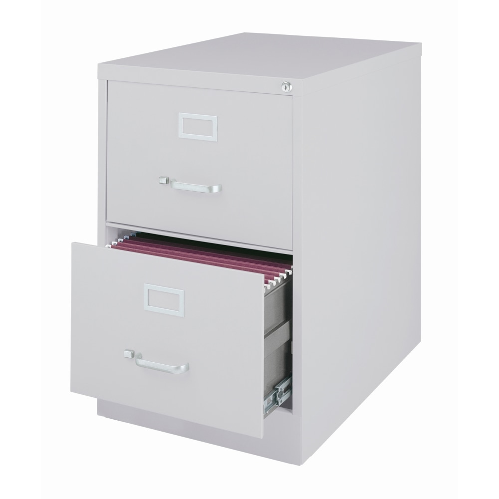 WorkPro 26 1/2inD 2-Drawer Legal-Size Vertical File Cabinet, Light Gray MPN:HID16953