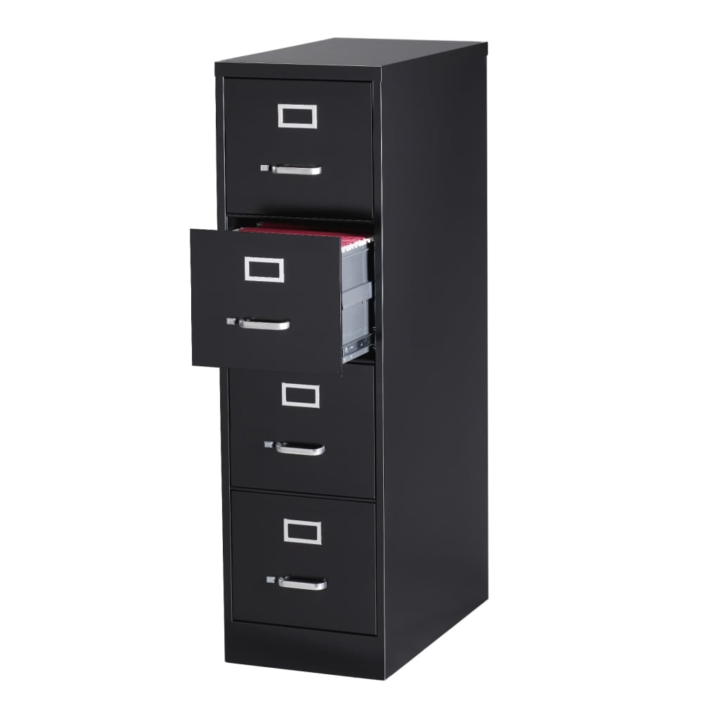 WorkPro 25inD Vertical 4-Drawer File Cabinet, Black MPN:HID17251