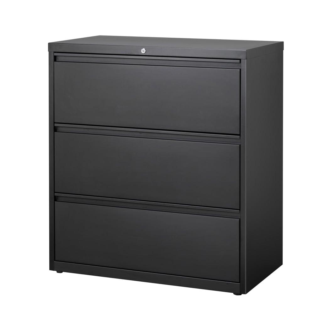 WorkPro 36inW x 18-5/8inD Lateral 3-Drawer File Cabinet, Black MPN:HID19048