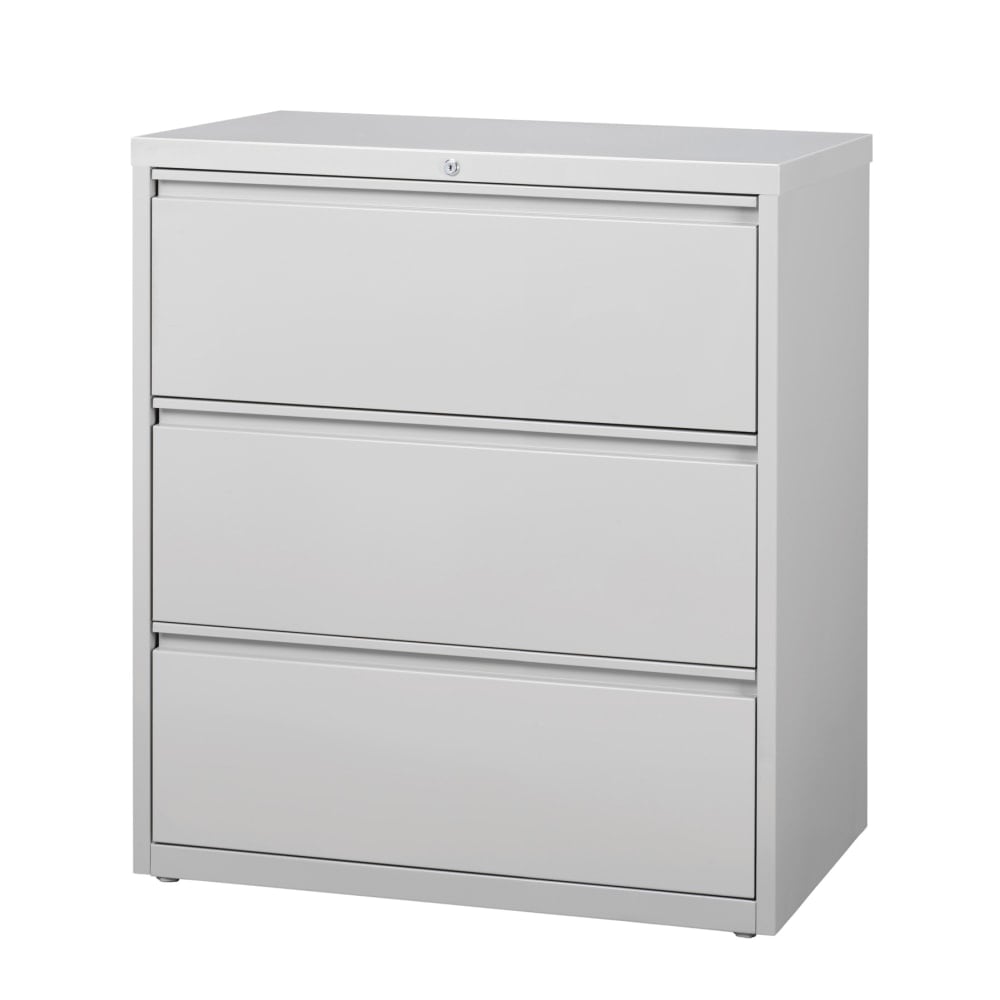 WorkPro 36inW x 18-5/8inD Lateral 3-Drawer File Cabinet, Light Gray MPN:HID19049