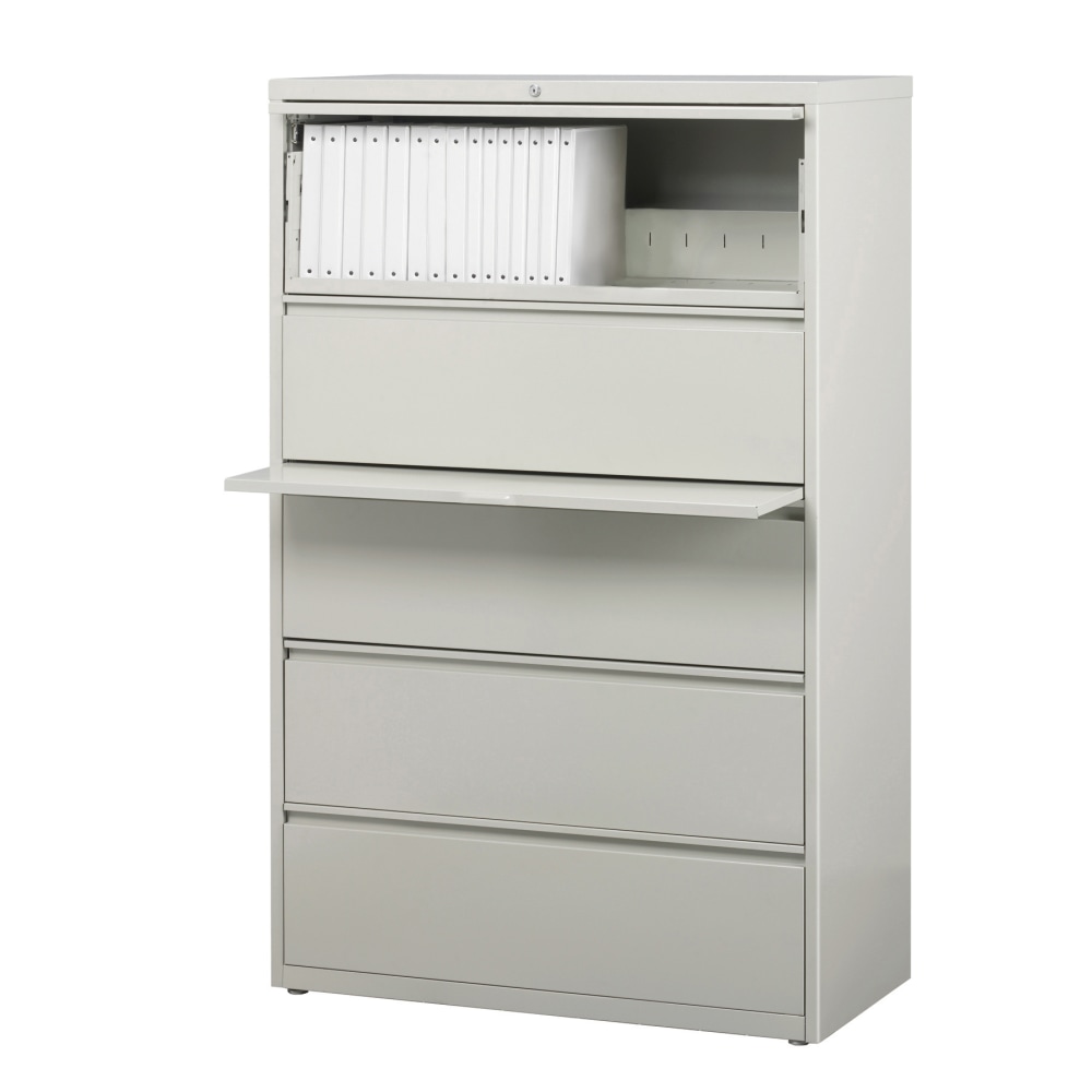 WorkPro 36inW x 18-5/8inD Lateral 5-Drawer File Cabinet, Light Gray MPN:HID19055