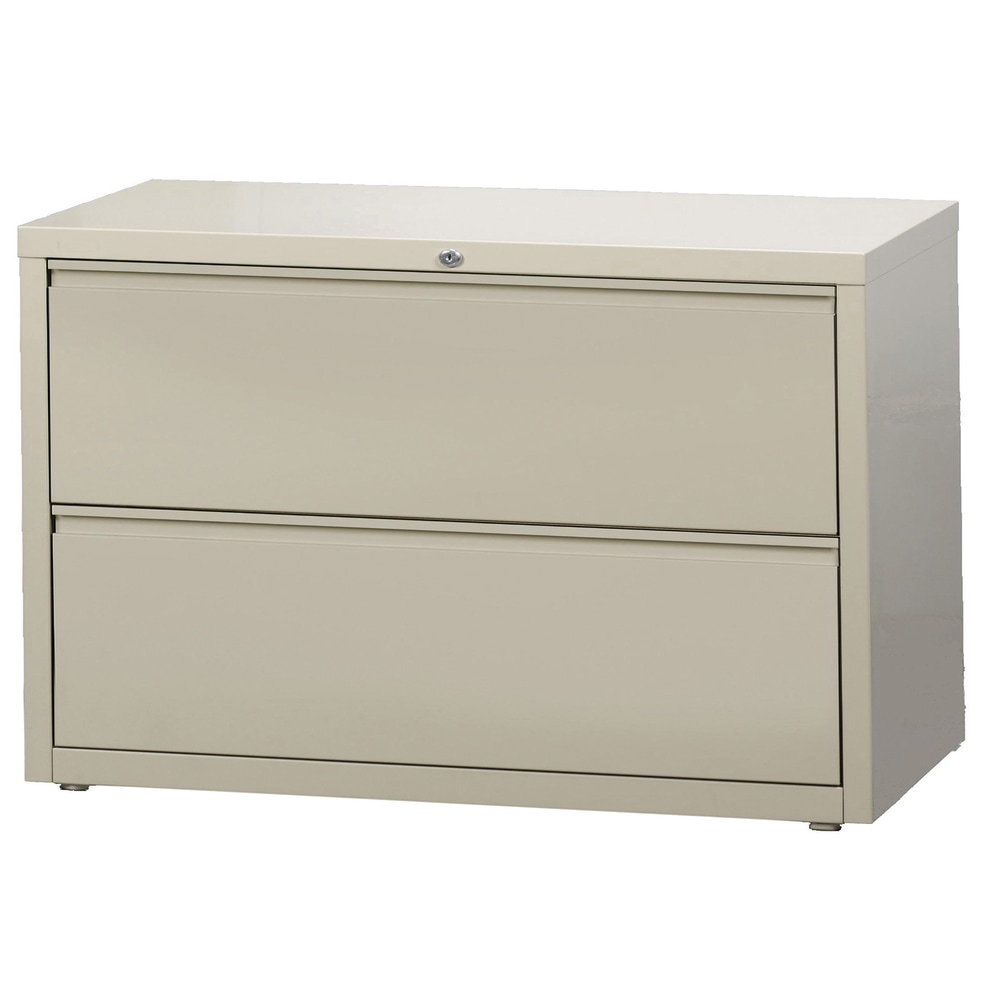 WorkPro 42inW x 18-5/8inD Lateral 2-Drawer File Cabinet, Putty MPN:HID19056