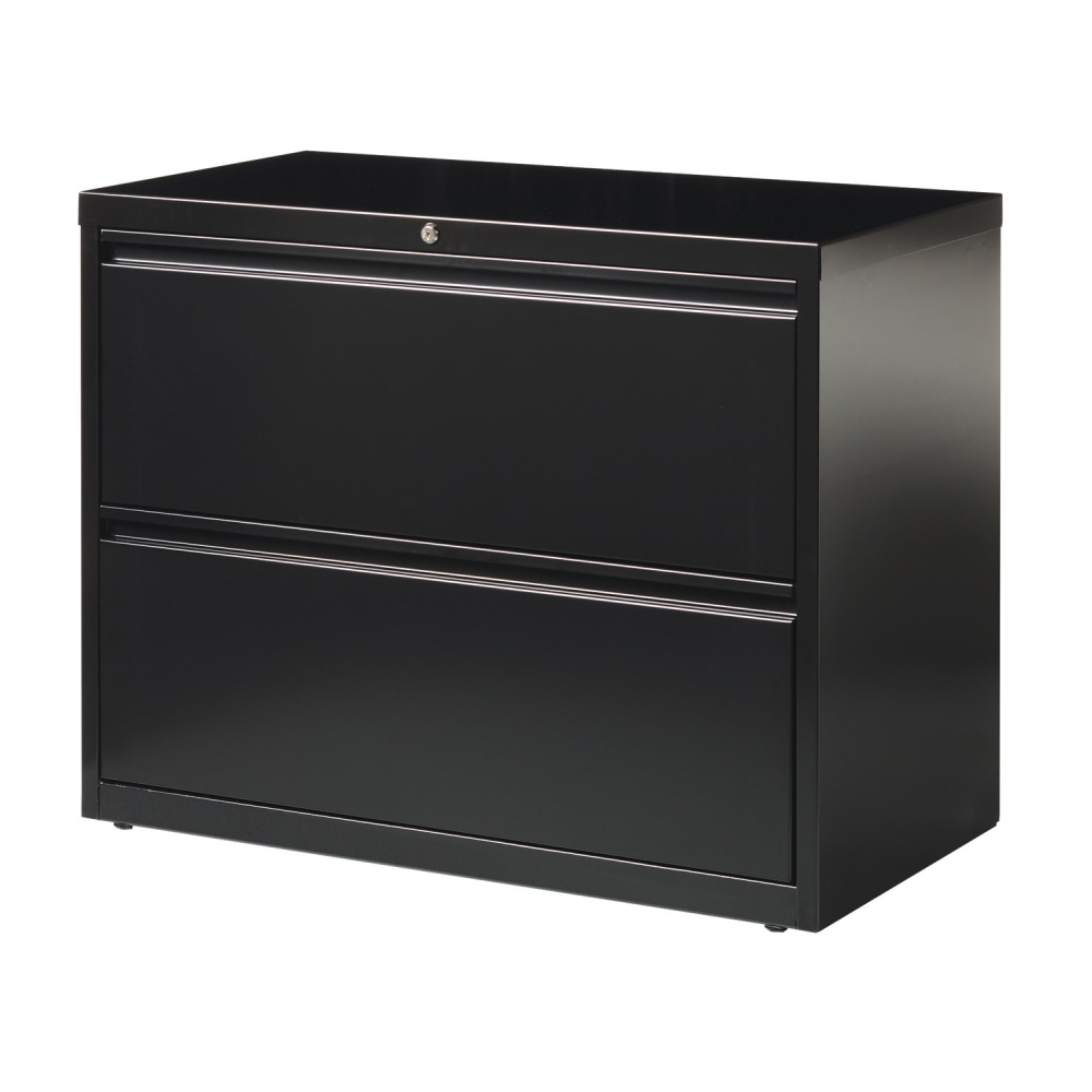 WorkPro 42inW x 18-5/8inD Lateral 2-Drawer File Cabinet, Black MPN:HID19057