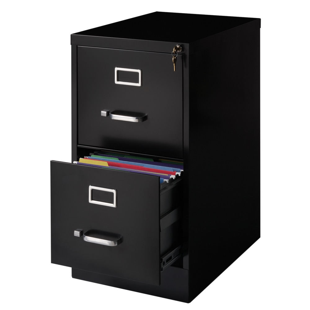 WorkPro 22inD Vertical 2-Drawer File Cabinet, Black MPN:HID19069