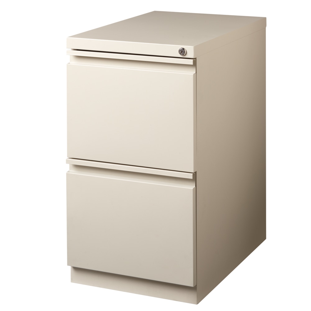 WorkPro 23inD Vertical 2-Drawer Mobile Pedestal File Cabinet, Putty MPN:HID19074