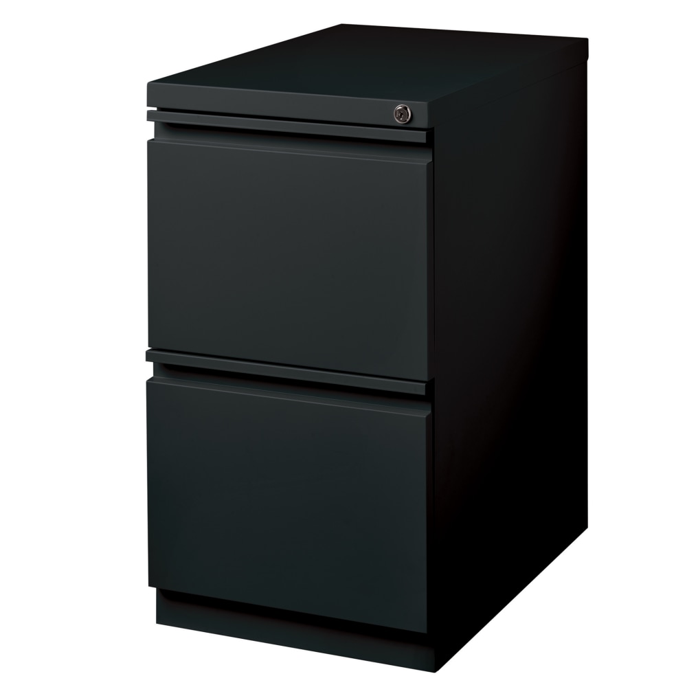 WorkPro 23inD Vertical 2-Drawer Mobile Pedestal File Cabinet, Black MPN:HID19075