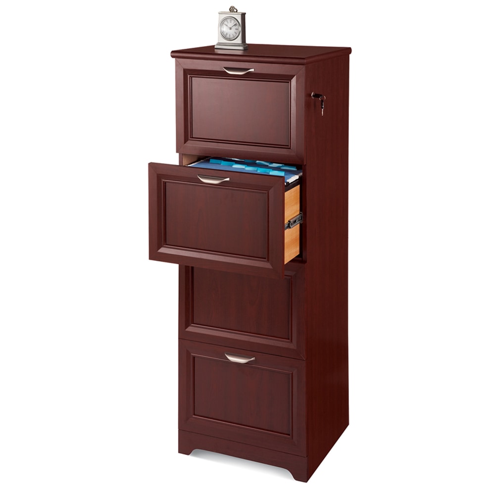 Realspace Magellan 19inD Vertical 4-Drawer File Cabinet, Classic Cherry MPN:HS-MG-0188