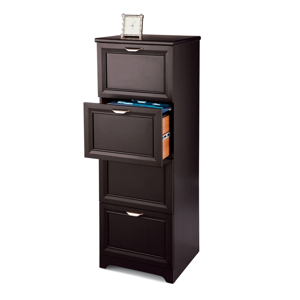 Realspace Magellan 19inD Vertical 4-Drawer File Cabinet, Espresso MPN:HS-MG-0189