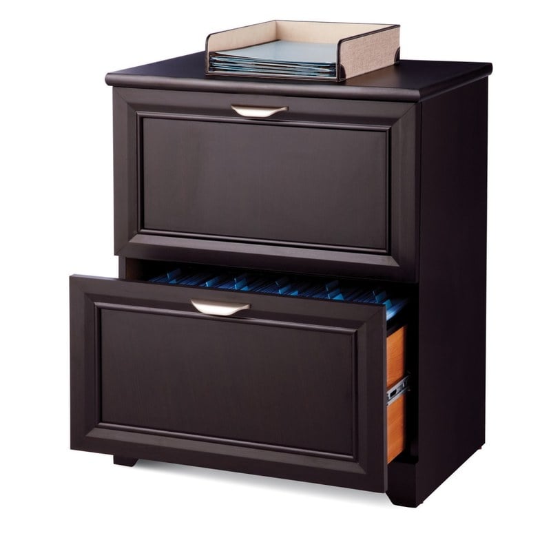 Realspace Magellan 23-1/2inW x 16-9/16inD Lateral 2-Drawer File Cabinet, Espresso MPN:HS-MG-0194