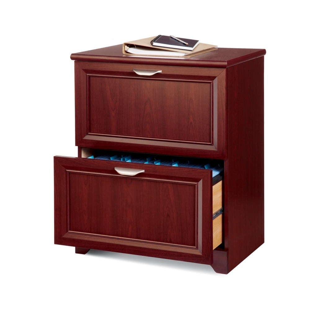 Realspace Magellan 23-1/2inW x 16-9/16inD Lateral 2-Drawer File Cabinet, Classic Cherry MPN:HS-MG-0196