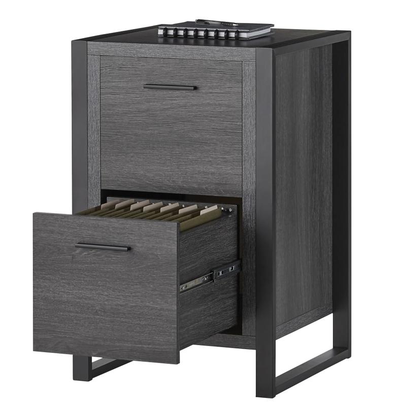 Realspace DeJori 20inD Vertical 2-Drawer File Cabinet, Charcoal MPN:JIX-OF-2080