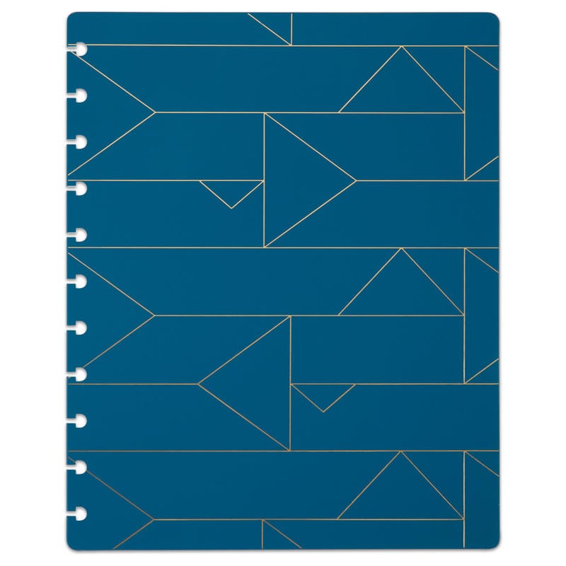 TUL Discbound Notebook Covers, Letter Size, Blue Geo, Pack of 2 Covers (Min Order Qty 5) MPN:TULLTCVRPK-PU-BLE