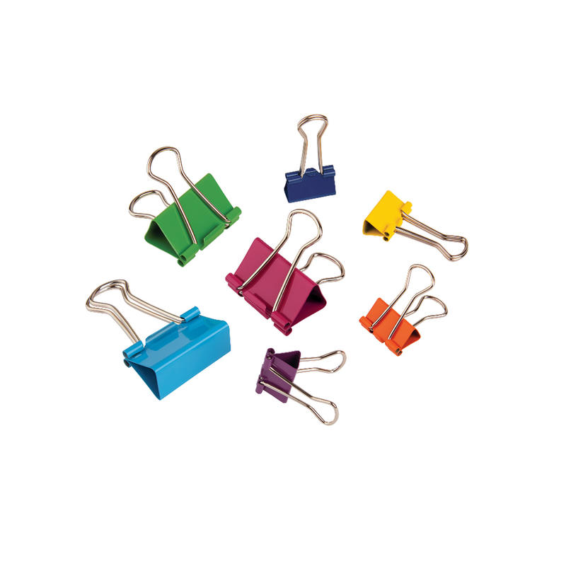 Office Depot Brand Fashion Binder Clips, Assorted Sizes, Assorted Colors, Pack Of 65 (Min Order Qty 21) MPN:1042/1044-60TC
