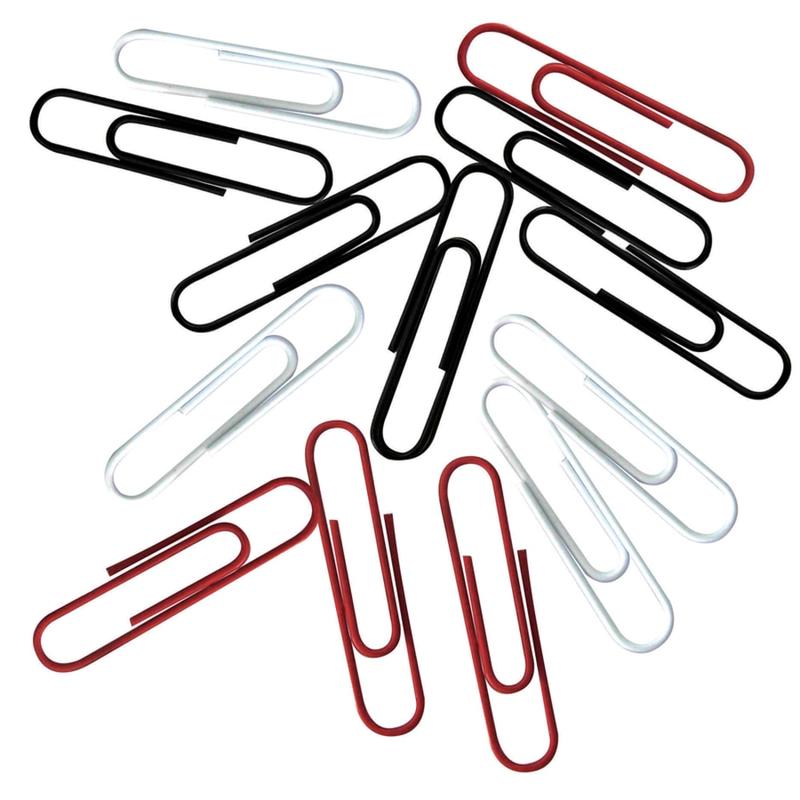 Office Depot Brand Vinyl Paper Clips, Pack Of 200, Jumbo, Assorted Colors (Min Order Qty 45) MPN:LF-72