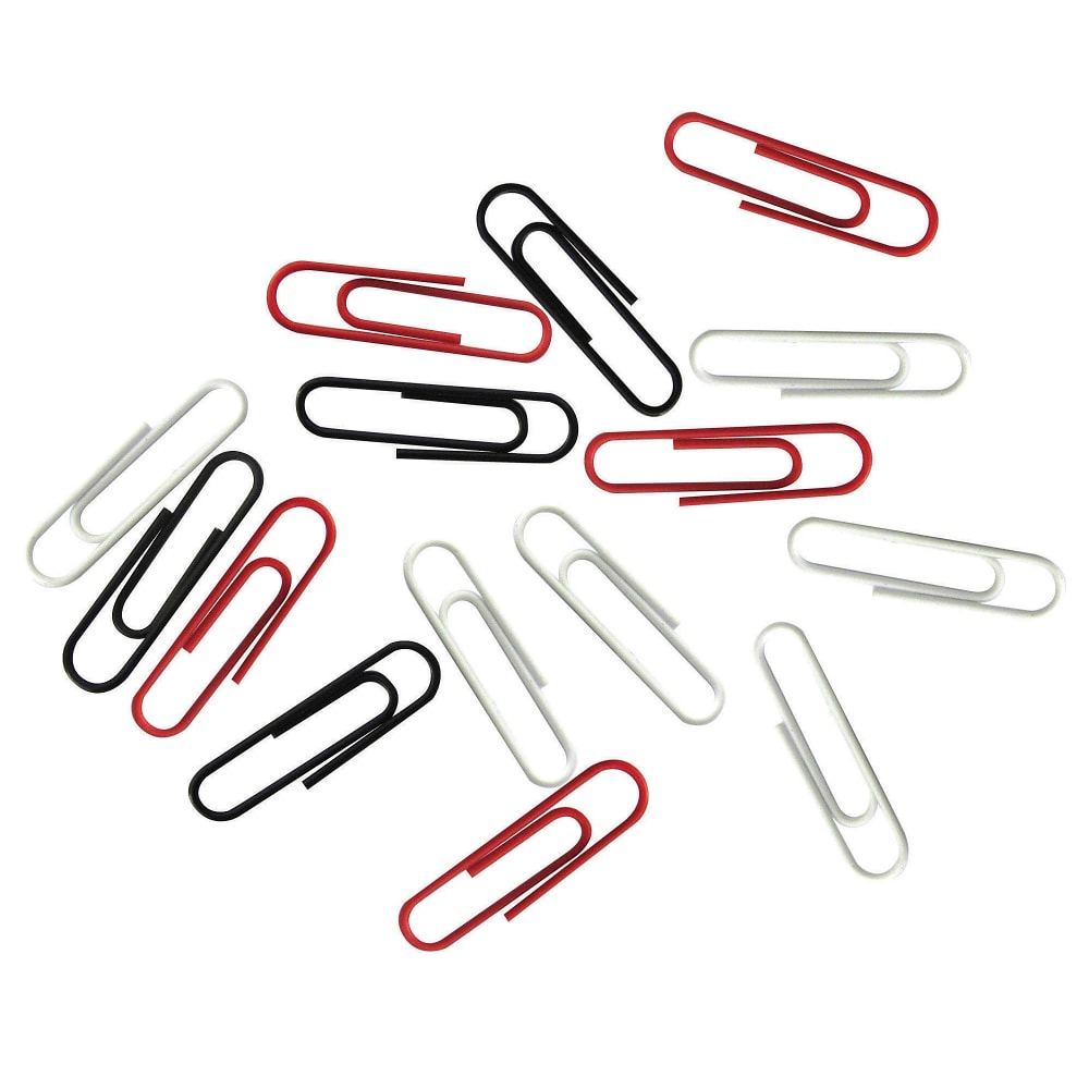 Office Depot Brand Vinyl Paper Clips, Box Of 500, No. 1, Assorted Colors (Min Order Qty 48) MPN:LF-73