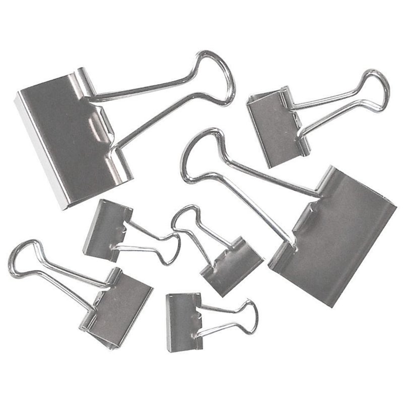 Office Depot Brand Binder Clips, Assorted Sizes, Silver, Pack Of 30 (Min Order Qty 44) MPN:ODBC-SLVR