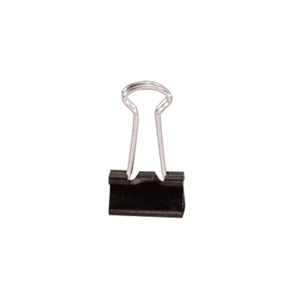 Office Depot Brand Heavy-Duty Binder Clips, Micro, 1/2in Wide, 5/32in Capacity, Black, Box Of 100 (Min Order Qty 22) MPN:OM99804