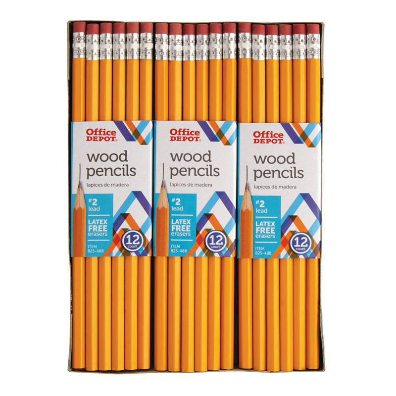 Office Depot Brand Wood Pencils, #2 Lead, Medium, Pack of 72 (Min Order Qty 11) MPN:2016-V01