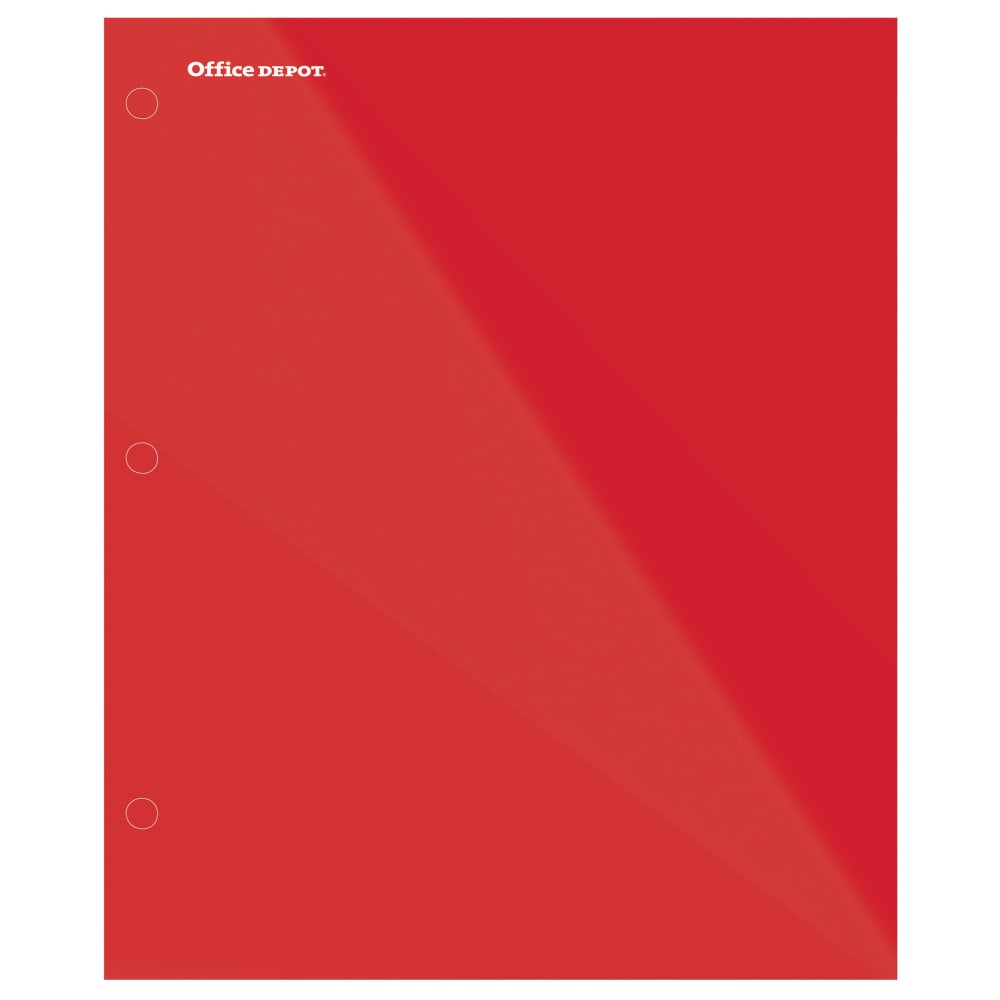 Office Depot Brand Stellar Laminated 2-Pocket Paper Folder, Letter Size, Red (Min Order Qty 61) MPN:328985-RD