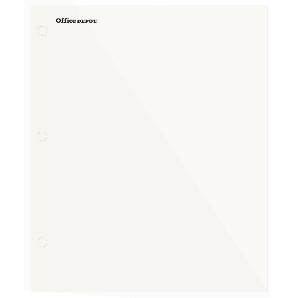 Office Depot Brand Stellar Laminated 2-Pocket Paper Folder, Letter Size, White (Min Order Qty 200) MPN:328985-WE