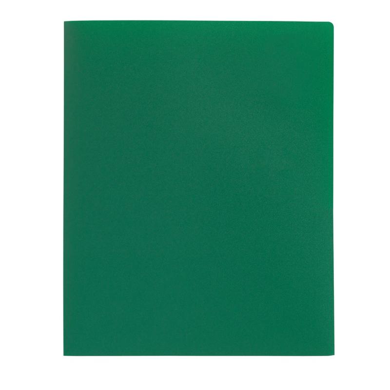 Office Depot Brand Poly 2-Pocket Portfolio, Green (Min Order Qty 122) MPN:77611