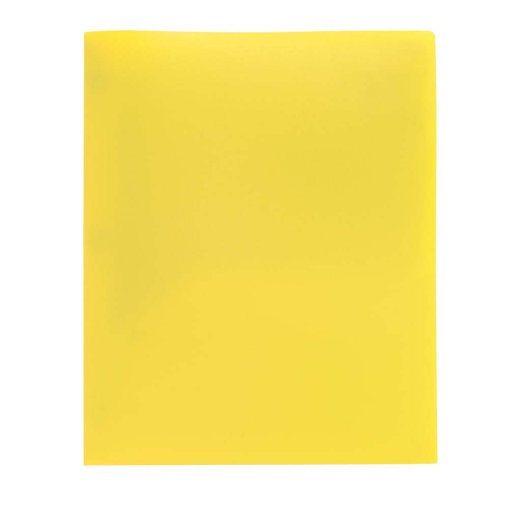 Office Depot Brand Poly 2-Pocket Portfolio, Yellow (Min Order Qty 117) MPN:77612