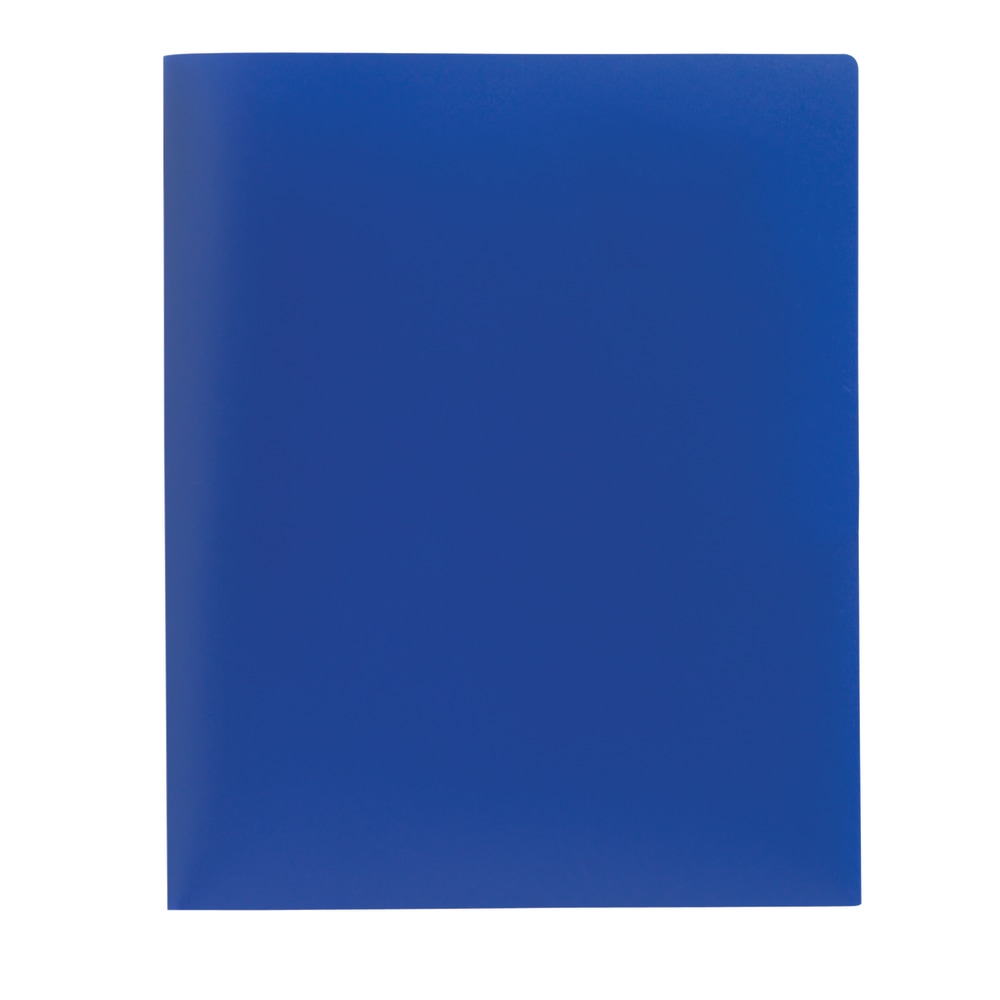 Office Depot Brand Poly 2-Pocket Portfolio, Blue (Min Order Qty 37) MPN:77613