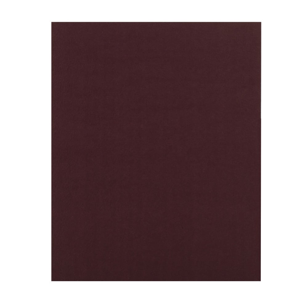 Office Depot Brand 2-Pocket Paper Folders, Burgundy, Pack Of 25 (Min Order Qty 16) MPN:ODV6843124