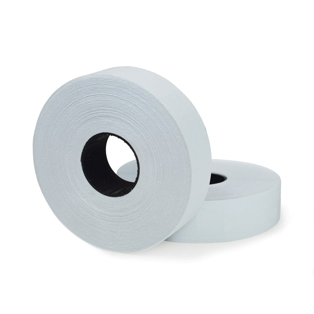 Office Depot Brand 2-Line Price-Marking Labels, White, 1,750 Labels Per Roll, Pack Of 2 Rolls (Min Order Qty 6) MPN:098397