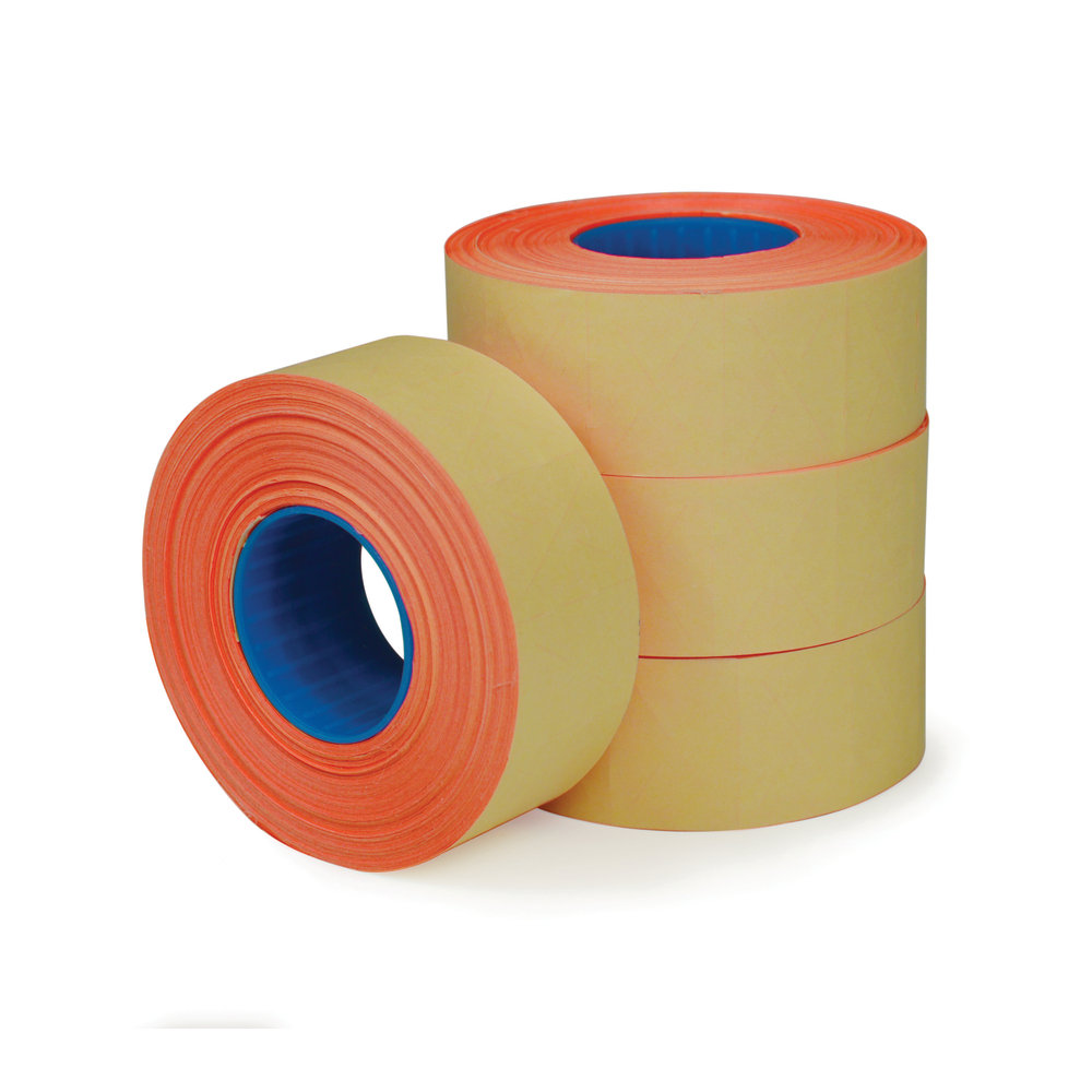 Office Depot Brand 1-Line Price-Marking Labels, Red, 1,200 Labels Per Roll, Pack Of 4 Rolls (Min Order Qty 8) MPN:098402