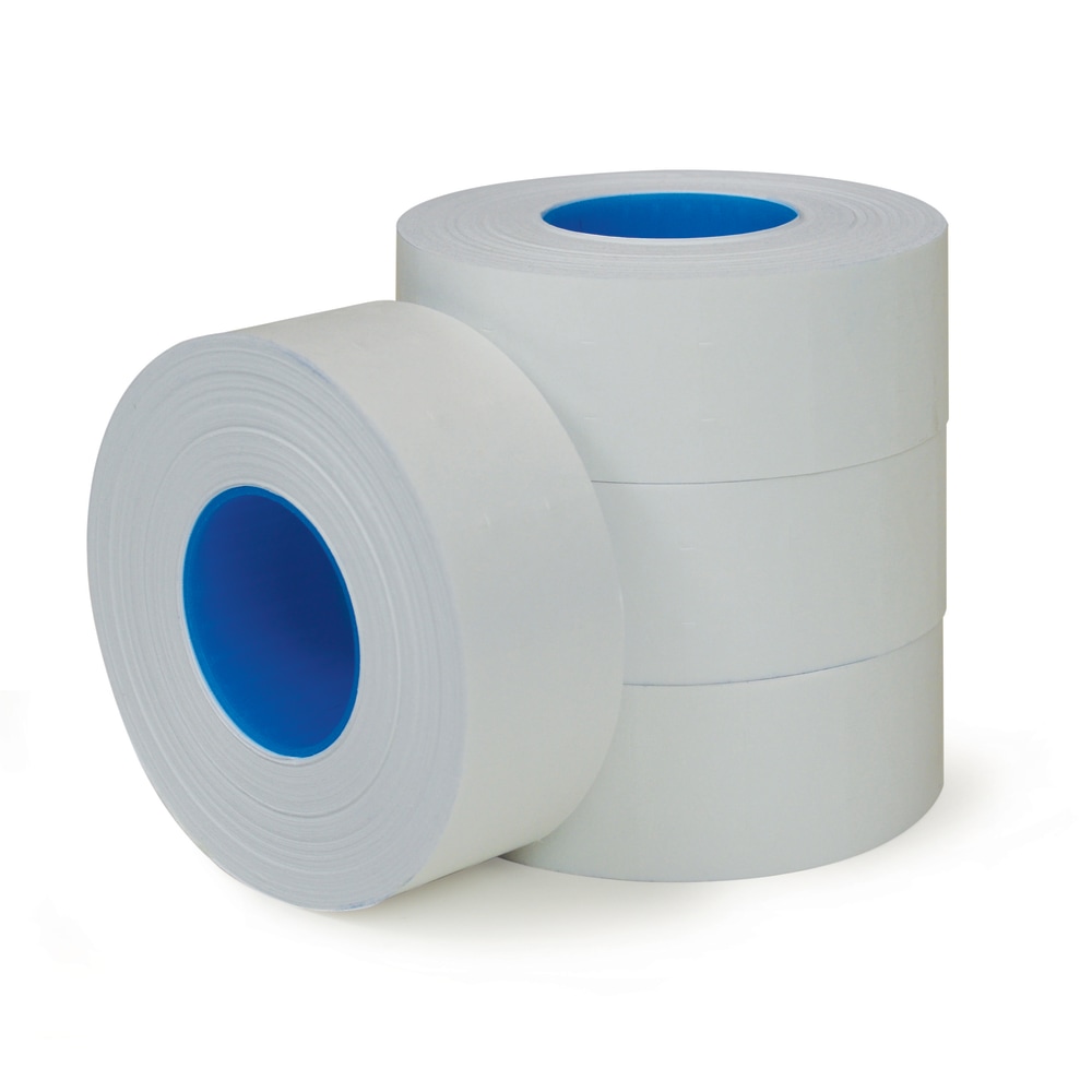 Office Depot Brand 2-Line Price-Marking Labels, White, 1,000 Labels Per Roll, Pack Of 4 Rolls (Min Order Qty 7) MPN:098403