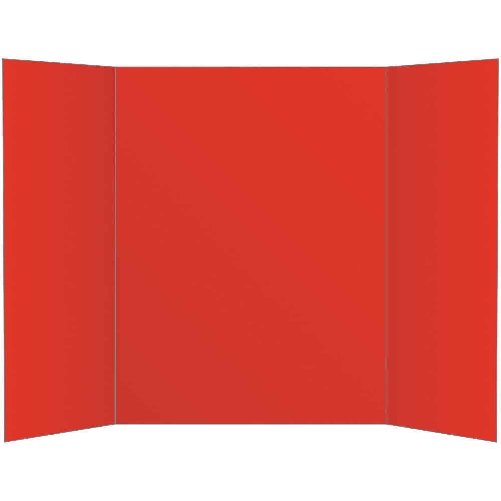 Office Depot Brand 2-Ply Tri-Fold Project Board, 36in x 48in, Red (Min Order Qty 13) MPN:533865