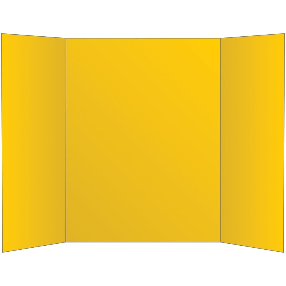 Office Depot Brand 2-Ply Tri-Fold Project Board, 36in x 48in, Yellow (Min Order Qty 9) MPN:533875