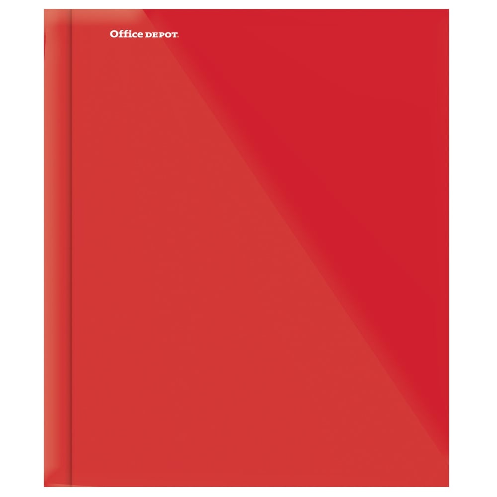 Office Depot Brand Stellar Laminated 3-Prong Paper Folder, Letter Size, Red (Min Order Qty 167) MPN:329007-RD