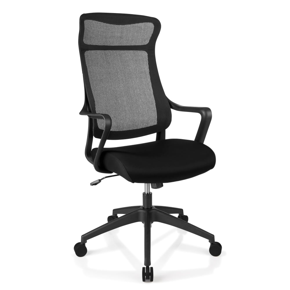 Realspace Lenzer Mesh High-Back Task Office Chair, Black, BIFMA Compliant MPN:MC-1069E