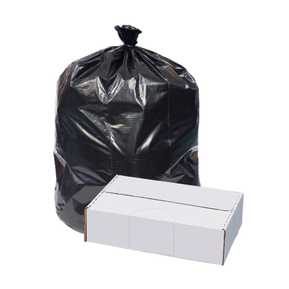 Highmark Repro 2-mil Can Liners, 60 Gallons, 38in x 58in, 70% Recycled, Black, Box Of 50 (Min Order Qty 3) MPN:HM004