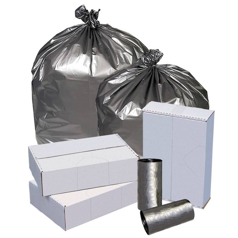 Highmark Linear Low Density Can Liners, 1.6-mil, 40 - 45 Gallons, 40in x 46in, Silver, Box Of 50 (Min Order Qty 3) MPN:PITT041