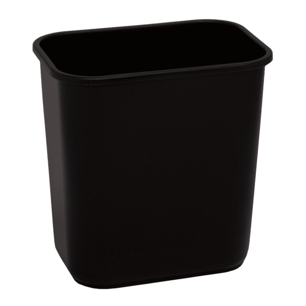 Highmark Wastebasket, 3.25 Gallons, 12-1/4inH x 8-1/2inW x 12inD, Black (Min Order Qty 12) MPN:HM1358BK