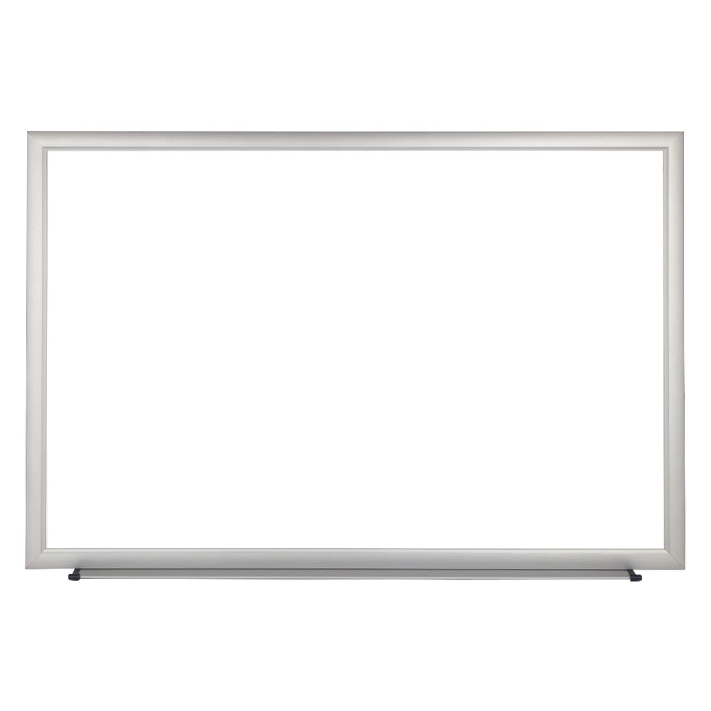 Realspace Magnetic Dry-Erase Whiteboard, 48in x 72in, Aluminum Frame With Silver Finish MPN:KK0467