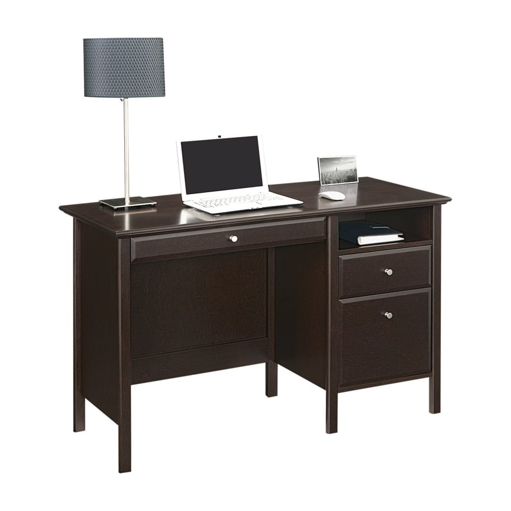 Realspace Chase 47inW Writing Desk, Dark Chestnut MPN:9335096