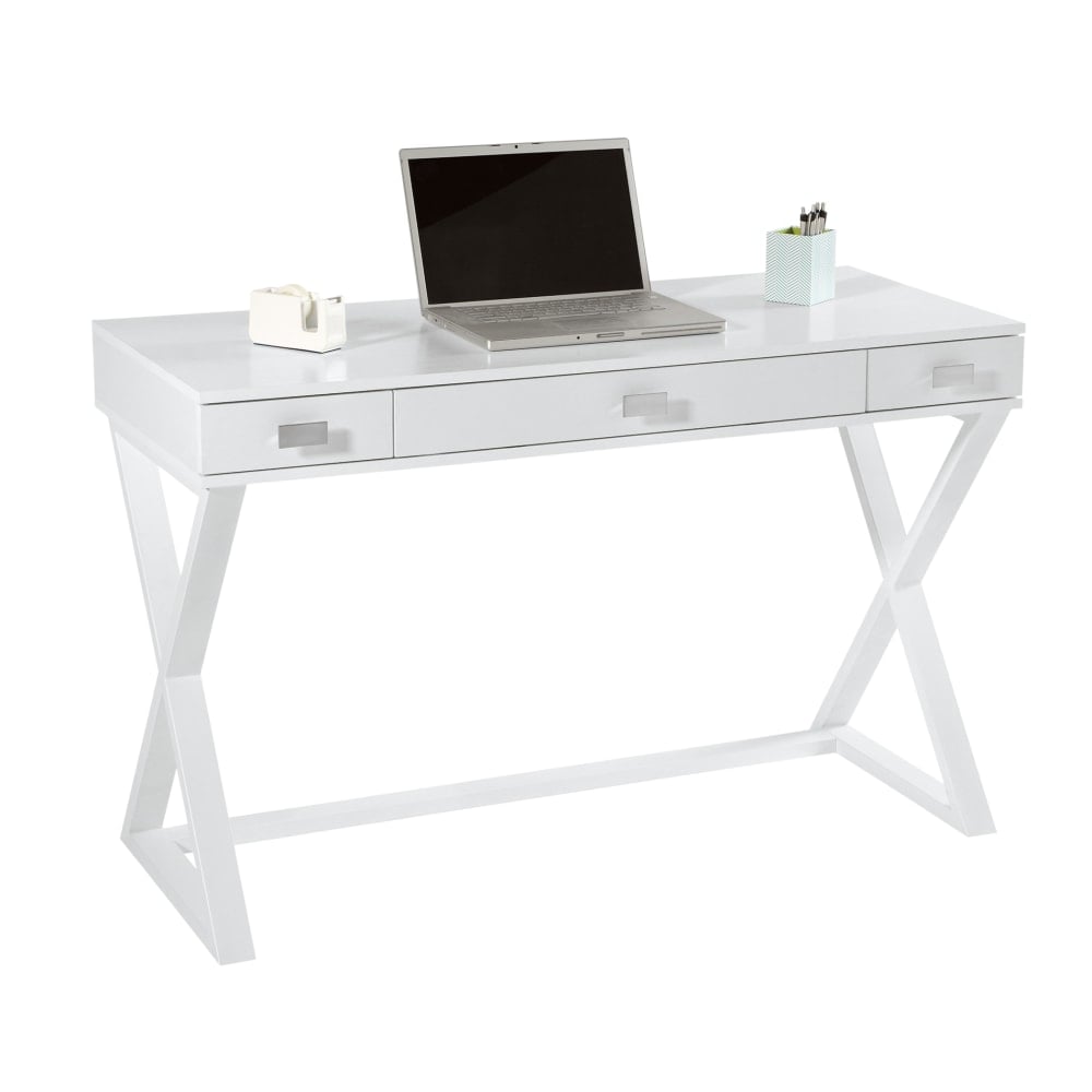 Realspace Keri 48inW Writing Desk, White MPN:KN-OD002